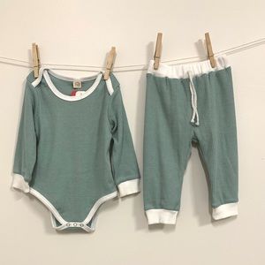 Ribbed Cotton Two-piece Set 9-12 Months